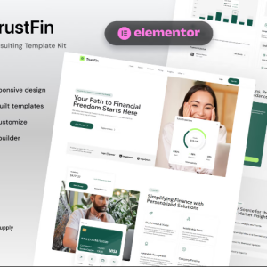 TrustFin - Financial Consulting Elementor Template Kit