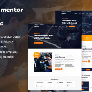 ShineMax - Car Detailing & Repair Services Elementor Pro Template Kit