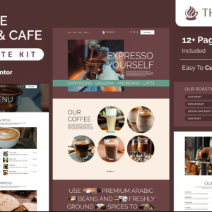 Thrivce – Coffee Shop & Cafe Elementor Template Kit