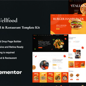Wellfood - Fast Food & Restaurant Elementor Pro Template Kit