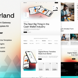 Arland - Online Payment Gateway Elementor Template Kit