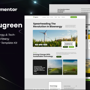 Tugreen - Green Energy & Technology Company Elementor Template Kit