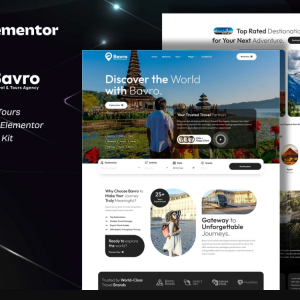 Bavro - Travel & Tour Agency Elementor Template Kits
