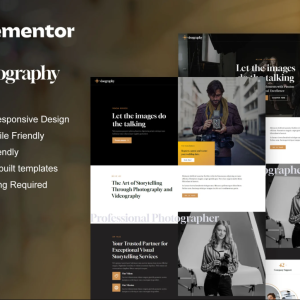 Visography - Photography & Portfolio Elementor Template Kit