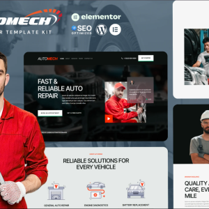 Automech - Auto Repair Service Elementor Template Kit