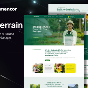 Terrain - Landscape & Gardening Elementor Template Kit