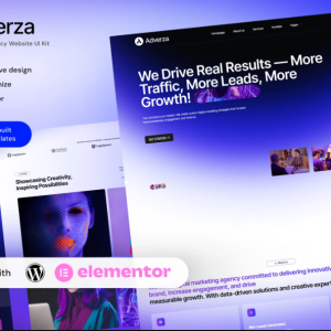 Adverza - Digital Marketing Agency Elementor Template Kit