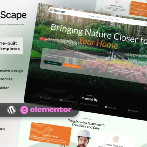BioScape - Landscape Design & Home Decoration Elementor Template Kit
