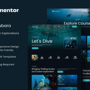 Scubara - Dive & Ocean Explorations Elementor Template Kit