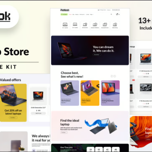 Zipnook - Woocommerce Laptop Store Elementor Pro Template Kit