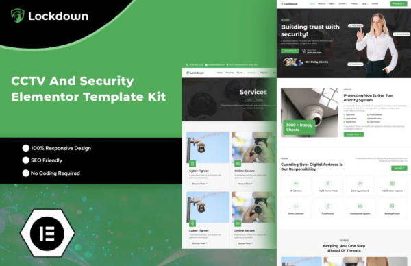 Lockdown - CCTV & Security Elementor Template Kit - Themenvato