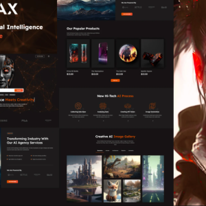 AI Max - AI Games & Tools Store Shopify Theme