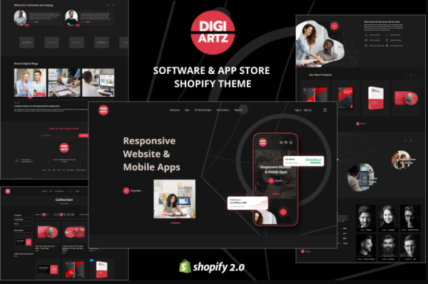 Digiartz - Software & App Store Shopify Theme