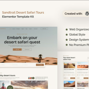 Sandtrail - Desert Safari Tours Elementor Template Kit