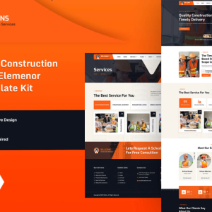 Billdins - Construction Services Elemenor Pro Template Kit
