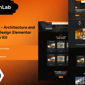 ArchLab - Architecture & Interior Design Elementor Pro Template Kit