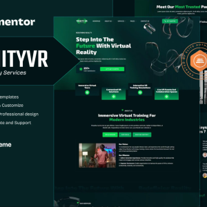 TrinityVR - Virtual Reality Services Elementor Template Kit