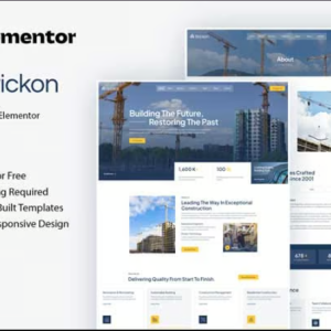 Brickon - Construction Elementor Template Kit