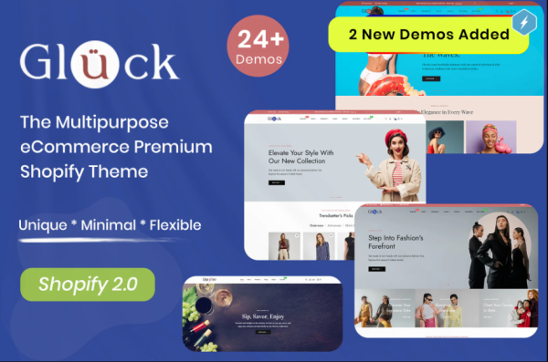 Gluck - Multipurpose eCommerce Shopify 2.0 Theme